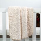 Baby Faux Mink Blanket Beige Pattern