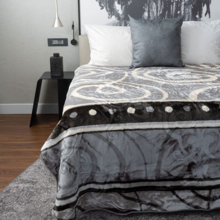 Zoya Faux Mink Blanket Grey Zoya Faux Mink Blanket Grey