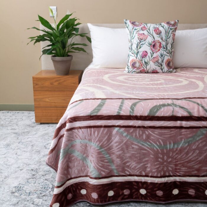Zoya Faux Mink Blanket Pink Zoya Faux Mink Blanket Pink