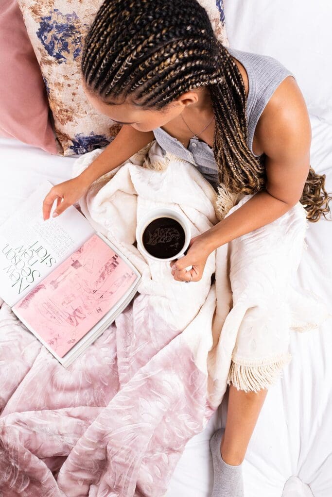 Ways To Celebrate The Month Of Spring | Natural Mink Frill Throw